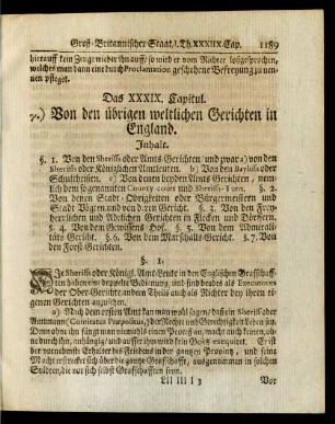 Das XXXIX. Capitul.