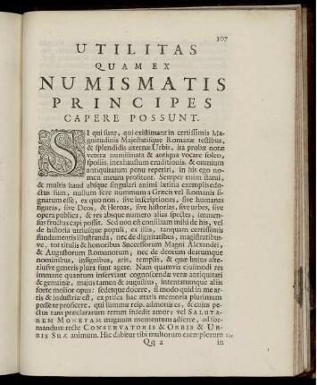 Utilitas Quam Ex Numismatis Principes Capere Possunt.
