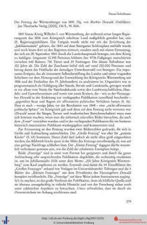 Der Festzug der Württemberger von 1841.