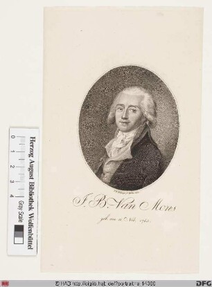 Bildnis Jean Baptiste (Ferdinand Joseph) van Mons