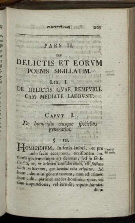 Pars II. De Delictis Et Eorum Poenis Sigillatim.
