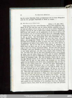 15. [An Charlotte Pistorius.]