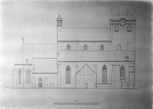 Aufriss der Nordseite der Tallinner Domkirche