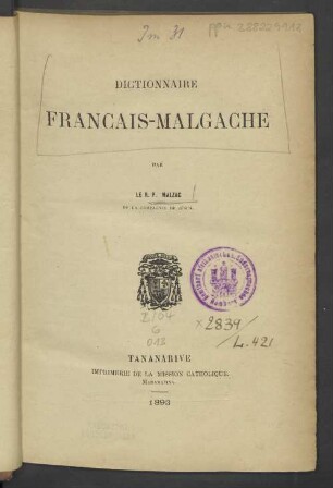 Dictionnaire français-malgache
