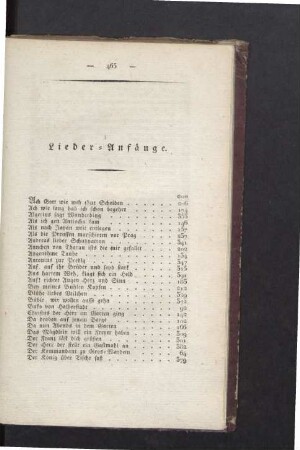 Lieder-Anfänge