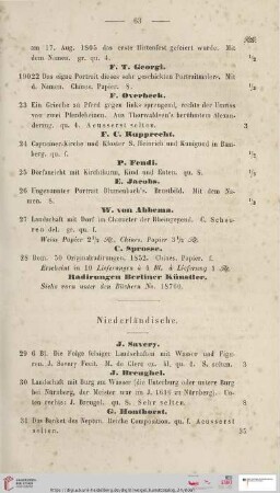 Niederländische (Nr. 29 - 50)