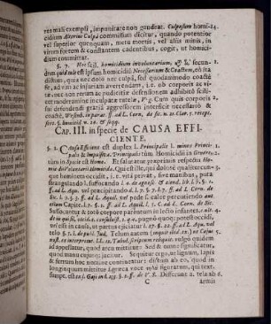 Cap. III. in specie de Causa Efficiente