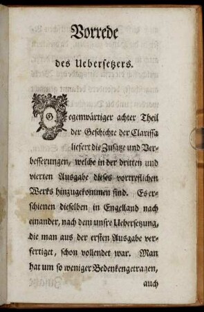 Vorrede des Uebersetzers.