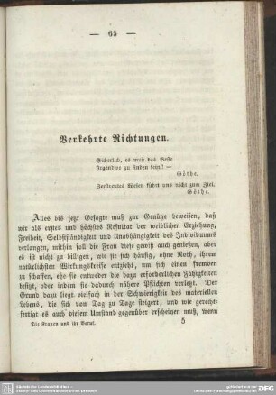 Verkehrte Richtungen