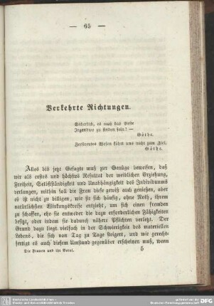 Verkehrte Richtungen