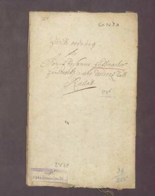 Markgraf Ludwig Georg von Baden-Baden gibt dem Hutmacherhandwerk eine Zunftordnung