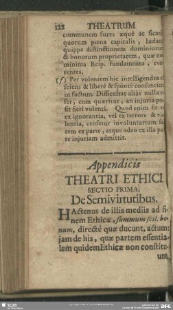 Appendicis Theatri Ethici