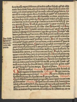 Disipulus. Quid est musica?