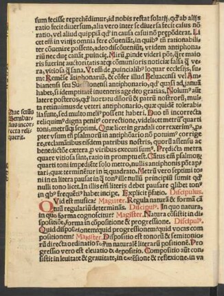 Disipulus. Quid est musica?