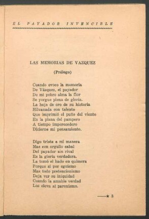 Las memorias de Vázquez : (Prólogo)