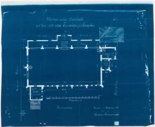 Turnhalle auf dem städtischen Turnplatz, Prenzlau: Grundriss 1:100