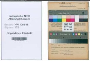 Entnazifizierung Elisabeth Singendonck , geb. 21.09.1891 (Lehrerin)