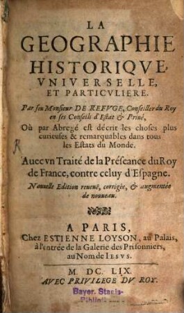 La geographie historique