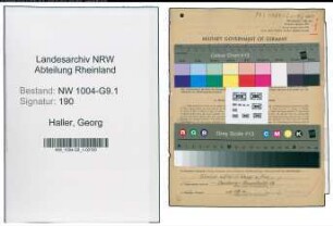Entnazifizierung Georg Haller , geb. 03.07.1904 (Techn.Angestellter)