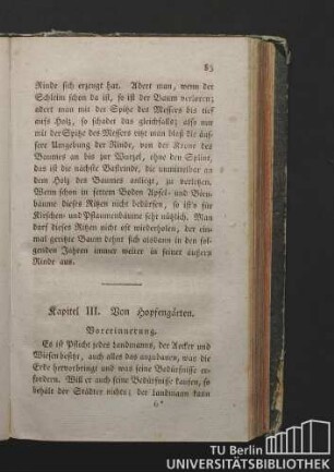 Kapitel III. Von Hopfengärten.