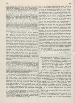 180-181 [Rezension] Papyrusurkunden der Öffentlichen Bibliothek der Universität zu Basel