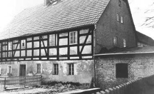 Schwepnitz-Cosel. Bollbuck Mühle, im Hof, März 1984, Repro (Bildersammlung Hubertus Boden, Klipphausen)