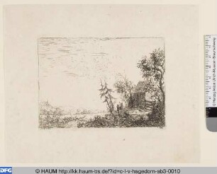 Landschaft mit zwei Reitern