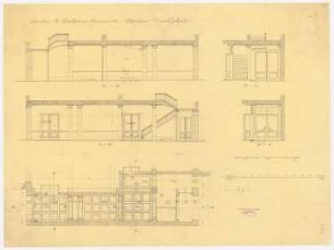 Warenhaus Wertheim, Oranienstraße, Berlin 2. Bauabschnitt: Hintere Durchfahrt 1:50