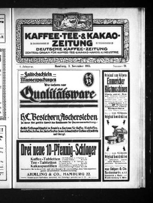 Nummer 21. 3. November 1915