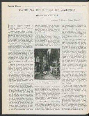 Patrona histórica de América - Isabel de Castilla