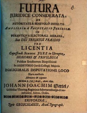 Futura Juridice Considerata