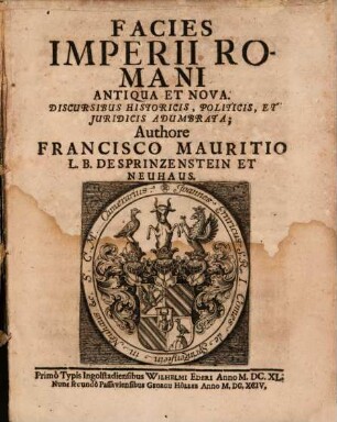 Facies imperii romani antiqua et nova