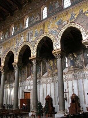 Dom von Monreale bei Palermo, Mosaiken mit biblischer Geschichte von 1182