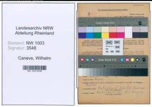 Entnazifizierung Wilhelm Caneve , geb. 30.05.1904 (Schreiner)