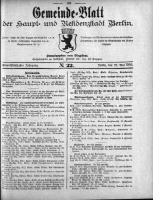 1910,22: No. 22, 29. Mai 1910