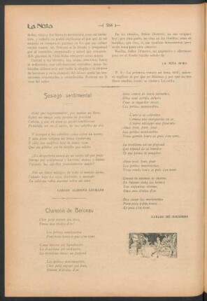 Chanson de Berceau