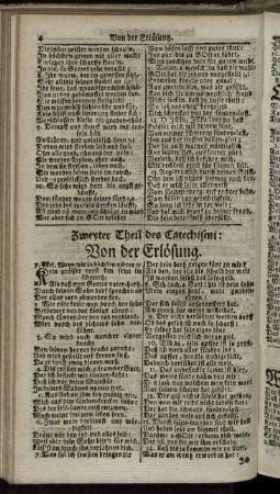 Zweyter Theil des Catechismi: Von der Erlösung.