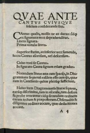 Quae Ante Cantus Cuiusque inicium consideranda sint.