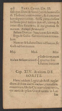 Cap. XIV. & ultim. De Sorite.