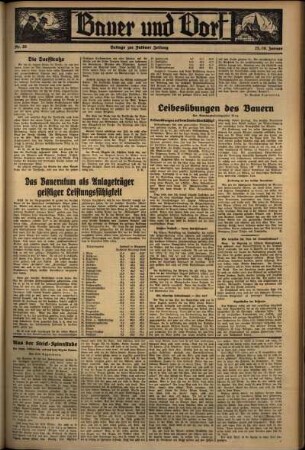 Vierte Ausgabe vom Sonntag, den 26. Januar 1936.
