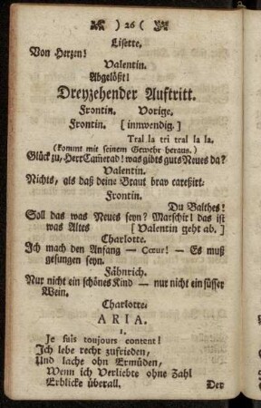 Dreyzehender Auftritt.