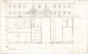 Voit, Johann Michael; Lagepläne und nicht identifizierte Grundrisse - Grundriss, Aufriss
