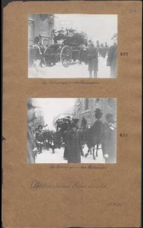 Der Leichenwagen vor dem Stephansdom