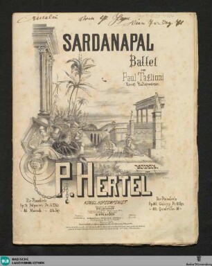 Sardanapal : Potpourri; op. 79