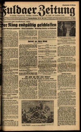 Ausgabe vom Samstag, den 25. Mai 1940.