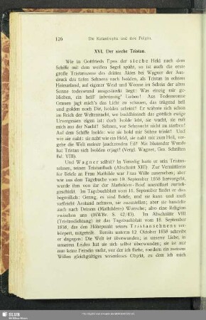 XVI. Der sieche Tristan