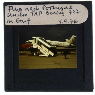 Genf, Flughafen,Flugzeugmodell Boeing 727