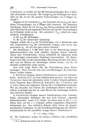 Weiterführung; Anwendung auf die Kristallographie.