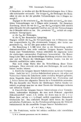 Weiterführung; Anwendung auf die Kristallographie.