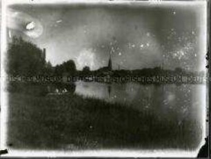 Ansicht der Stadt Rathenow vom Burgwall aus